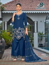 Kajal Vol 1 By Sankheswer Roman Silk Online Kurti With Bottom Dupatta Wholesale